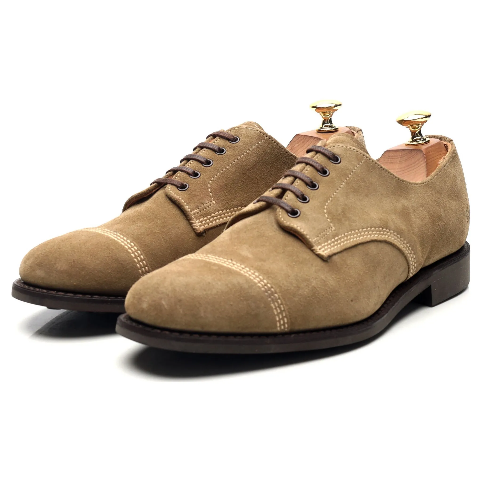 '1128' Sand Suede Derby UK 7 F