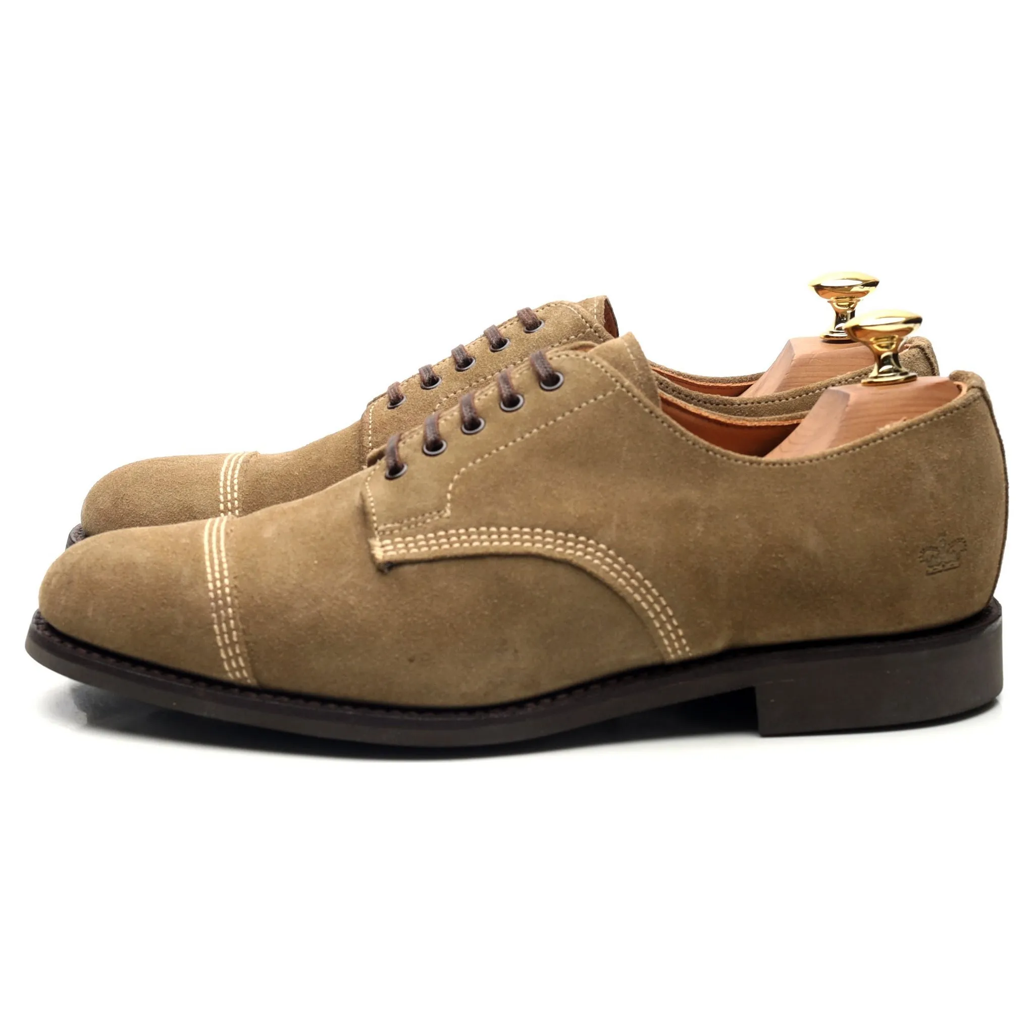 '1128' Sand Suede Derby UK 7 F