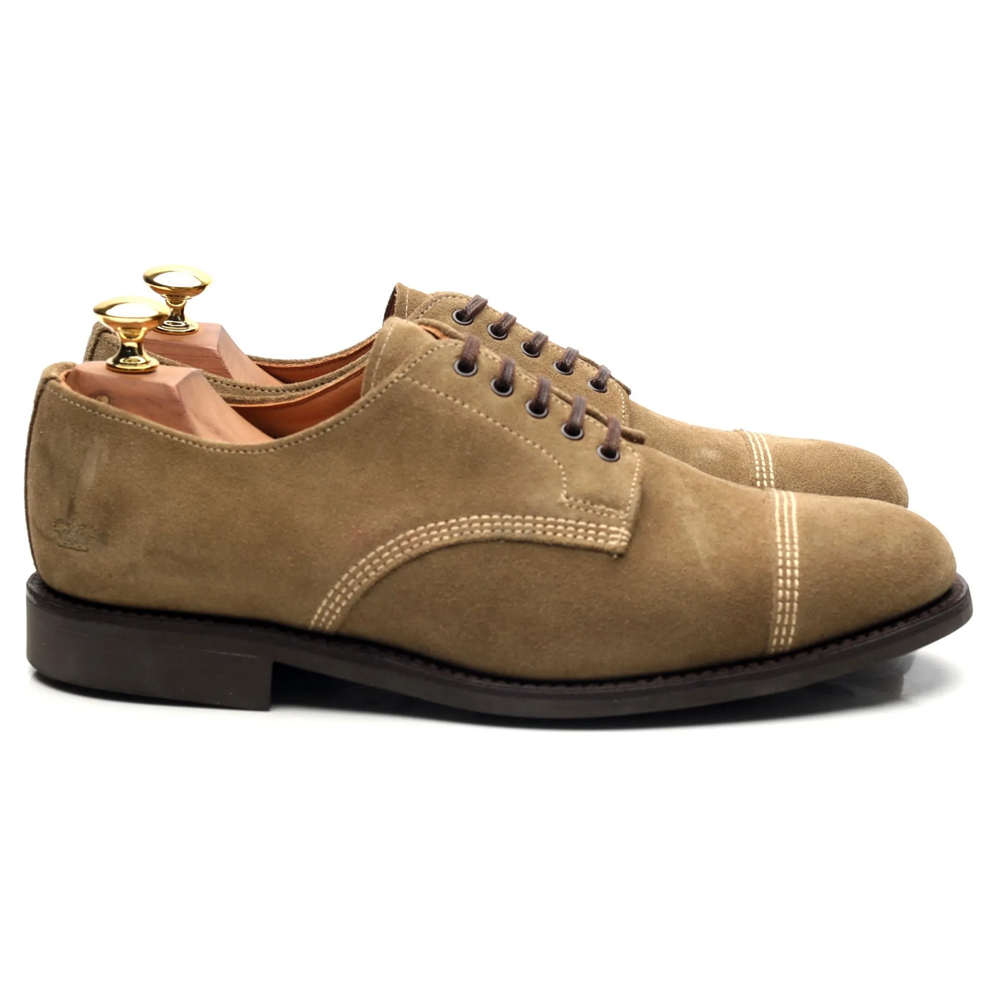 '1128' Sand Suede Derby UK 7 F