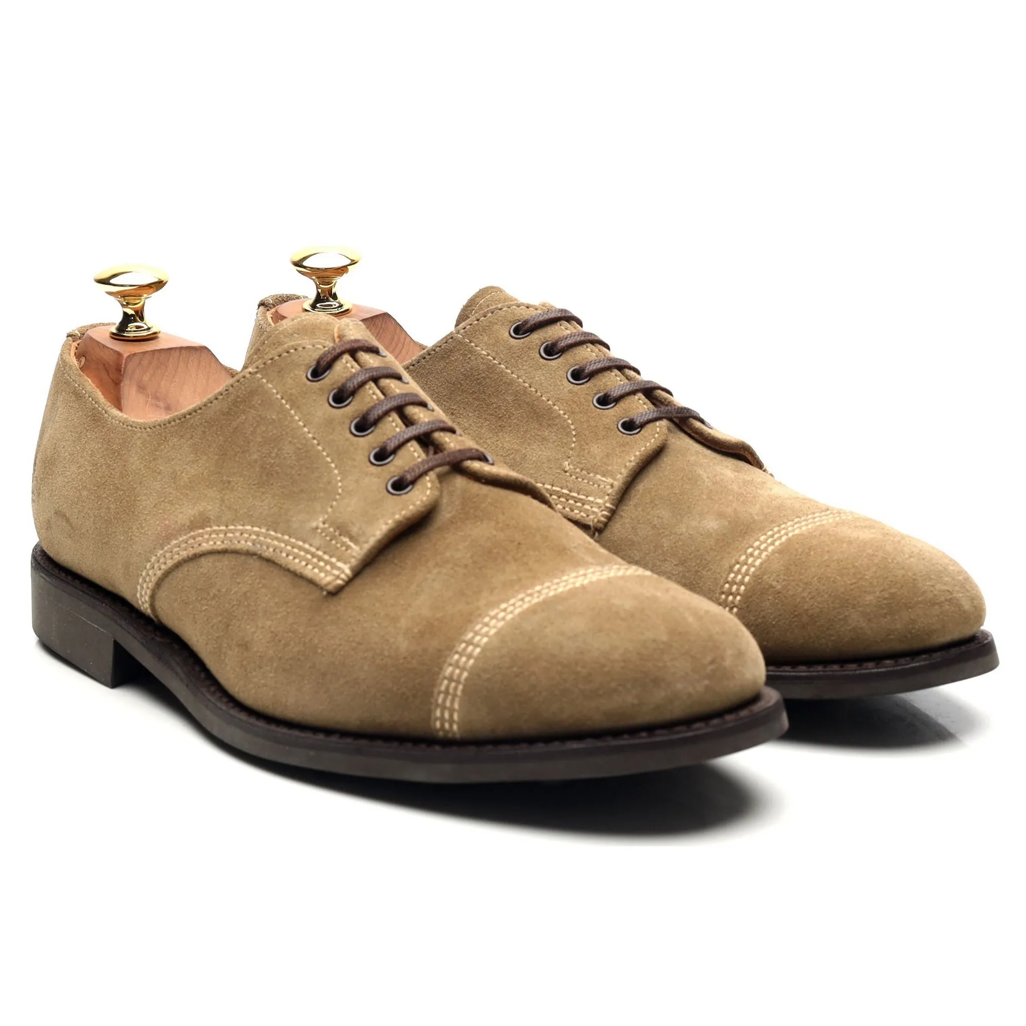 '1128' Sand Suede Derby UK 7 F