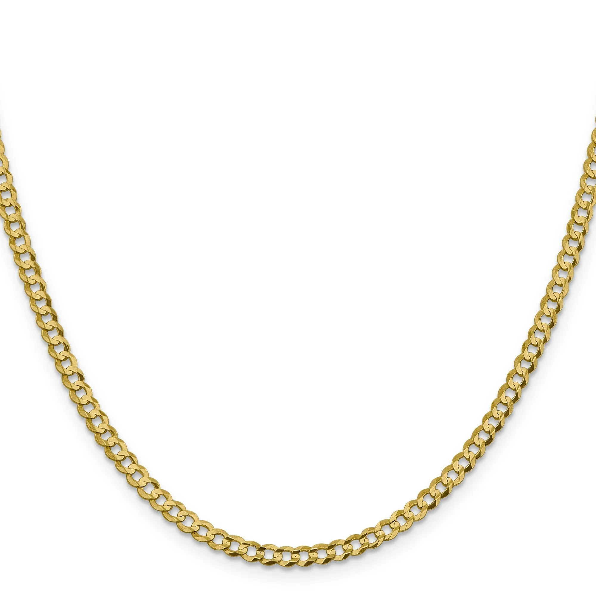 14K Gold Flat Curb Chain