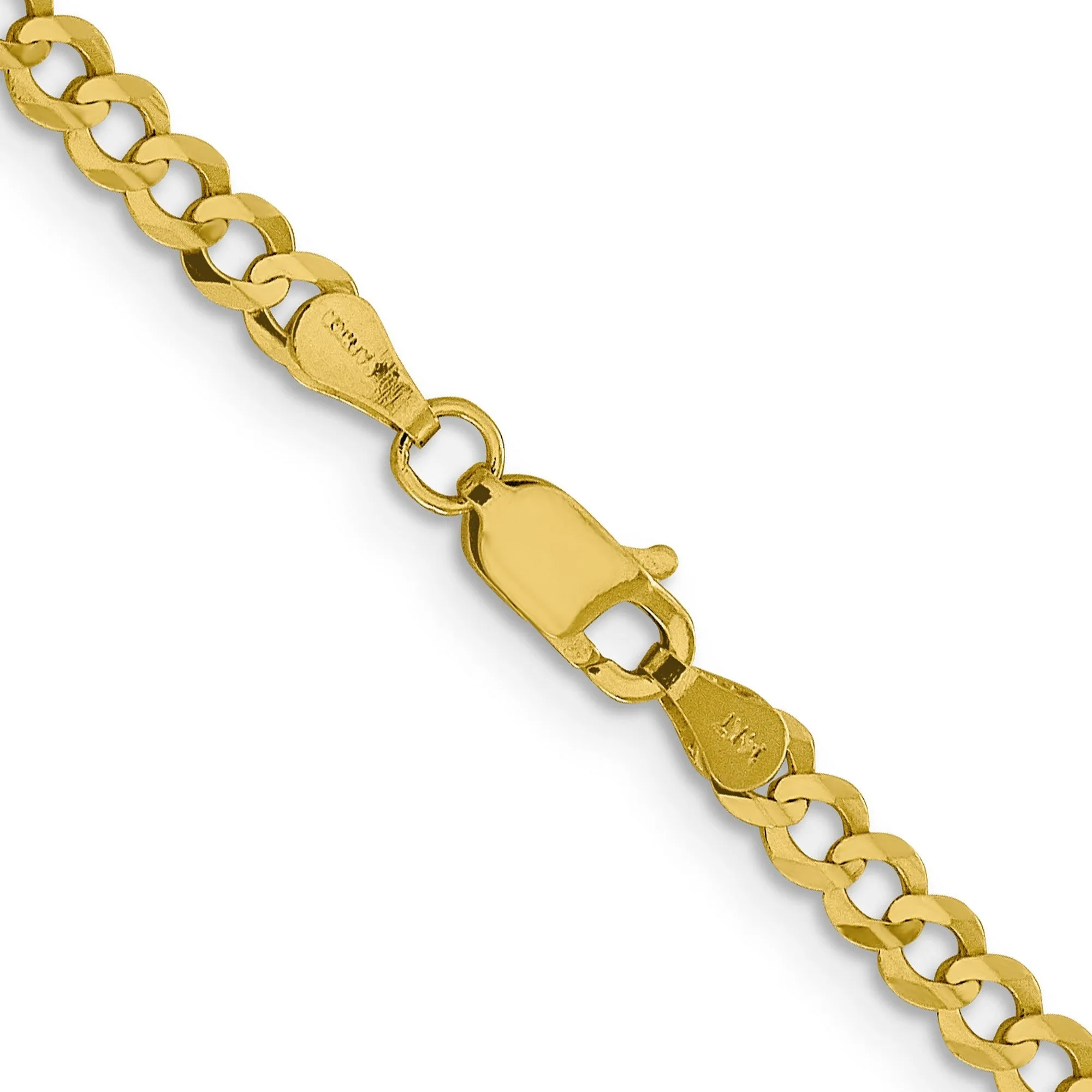 14K Gold Flat Curb Chain