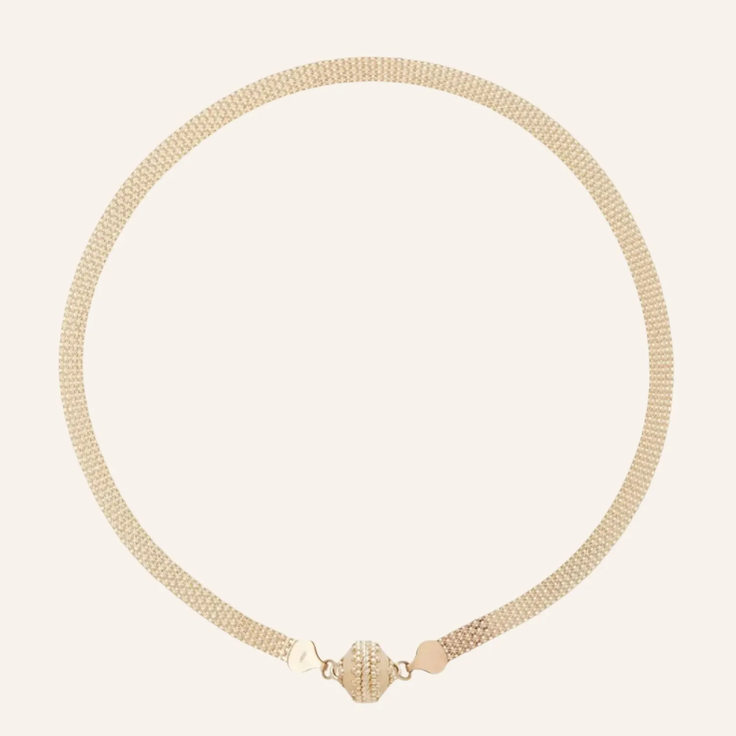 14K Gold Woven Necklace