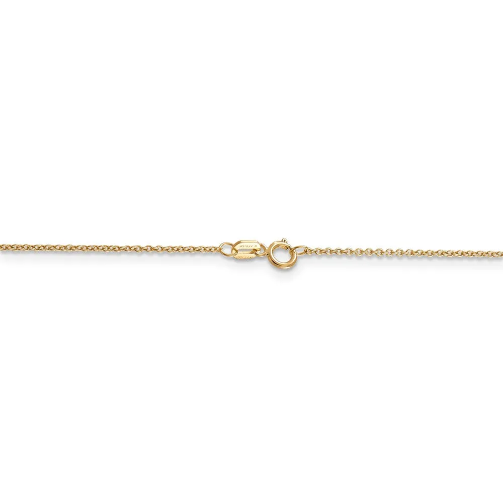 Necklace Slide Sea Turtle Medium 14k Yellow Gold (13mm)