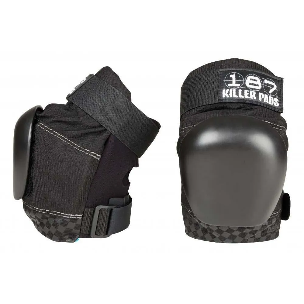 187 Killer Pads Pro Derby Knee Black Black ADULT