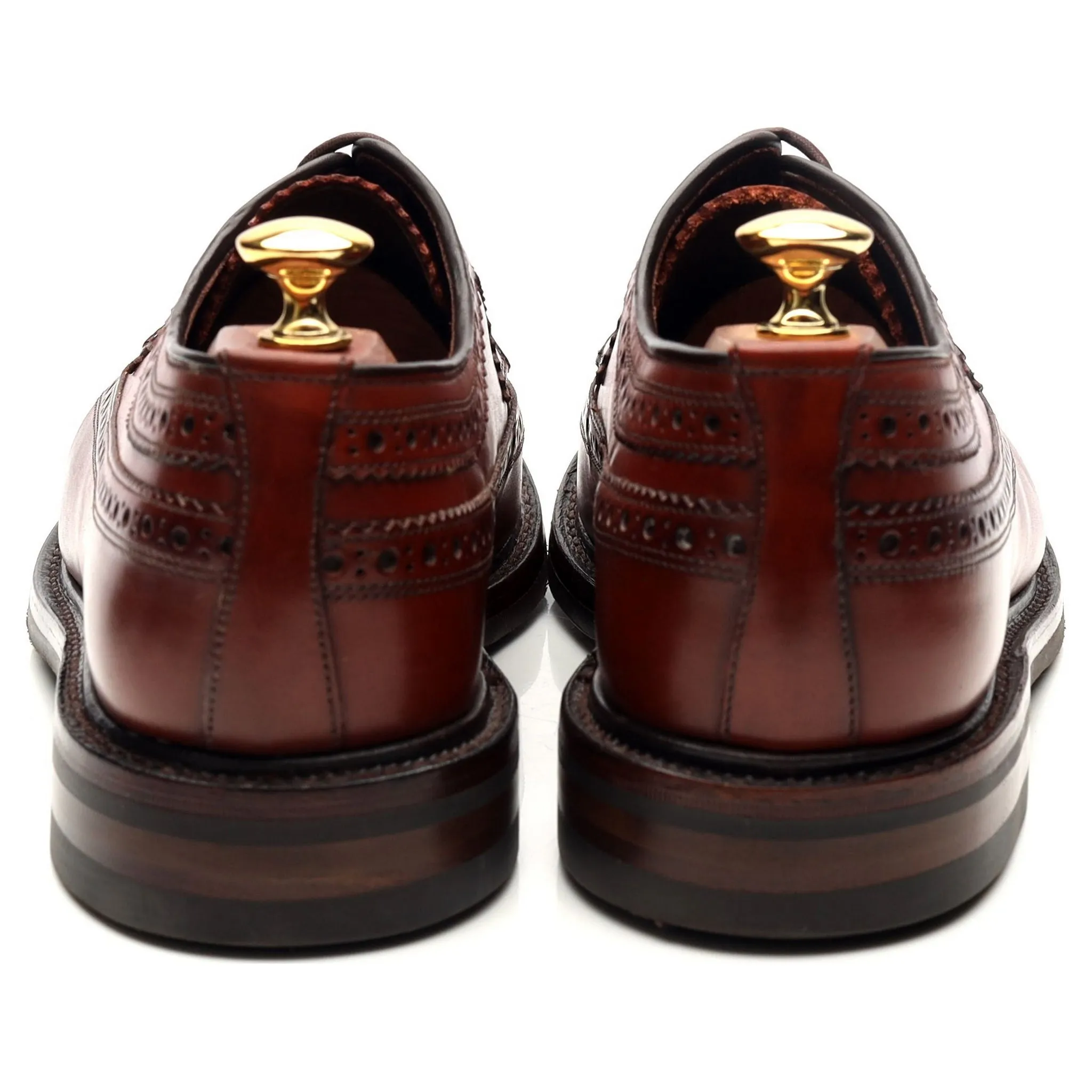 1880 Legacy 'Birkdale' Brown Leather Derby Brogues UK 9 F