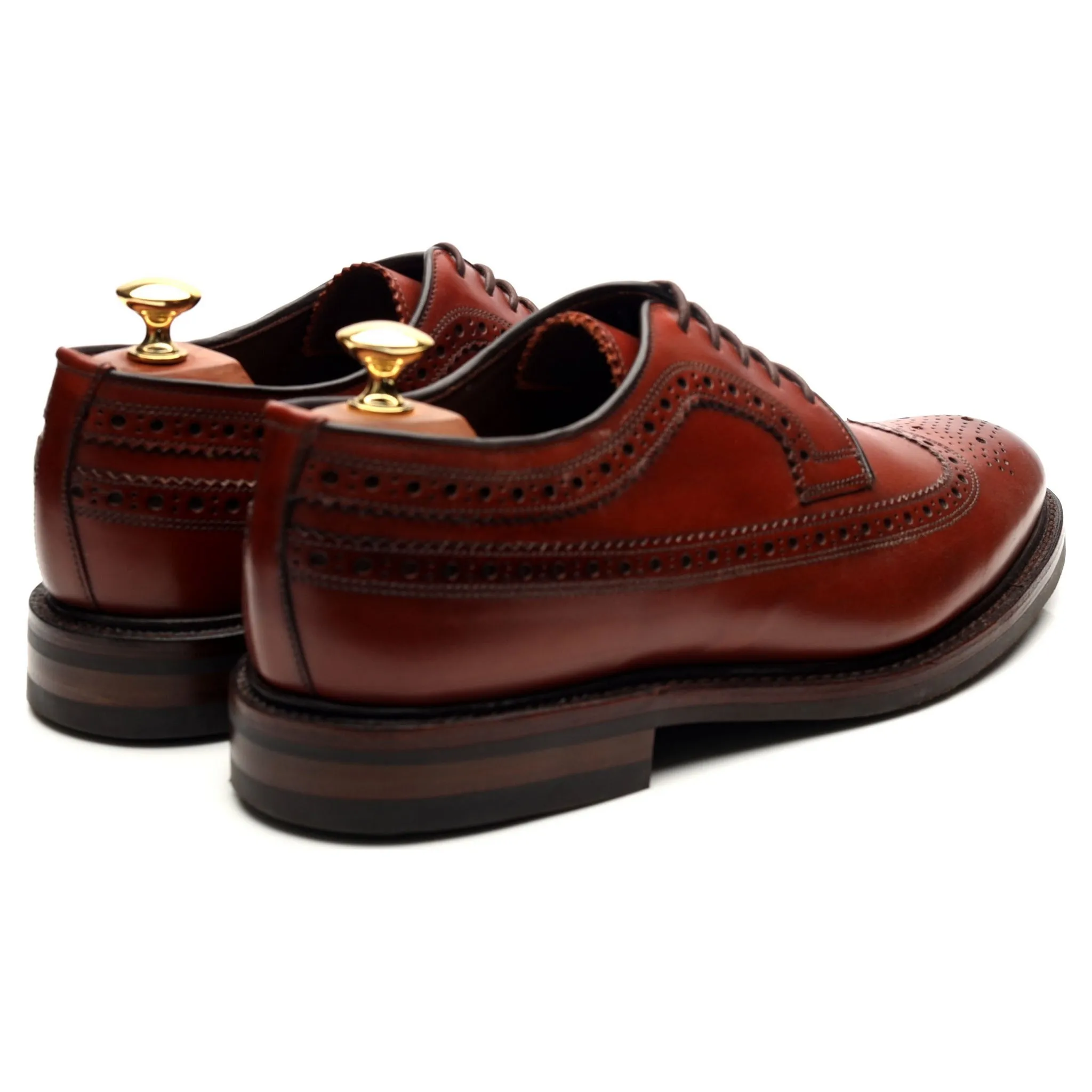 1880 Legacy 'Birkdale' Brown Leather Derby Brogues UK 9 F