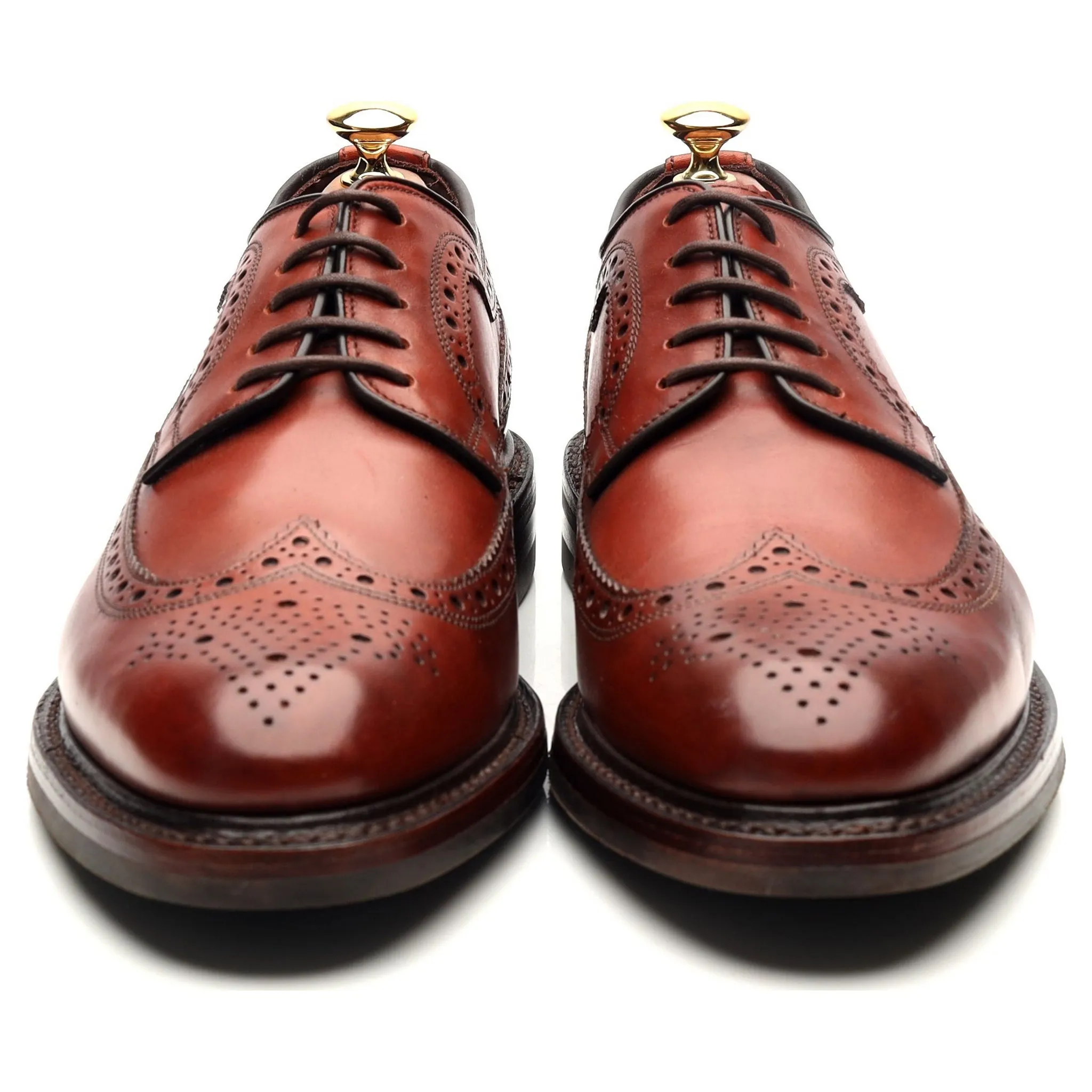 1880 Legacy 'Birkdale' Brown Leather Derby Brogues UK 9 F