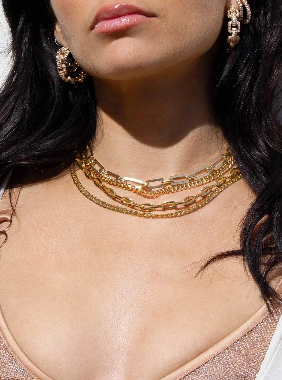 18k Flat Chain Necklace