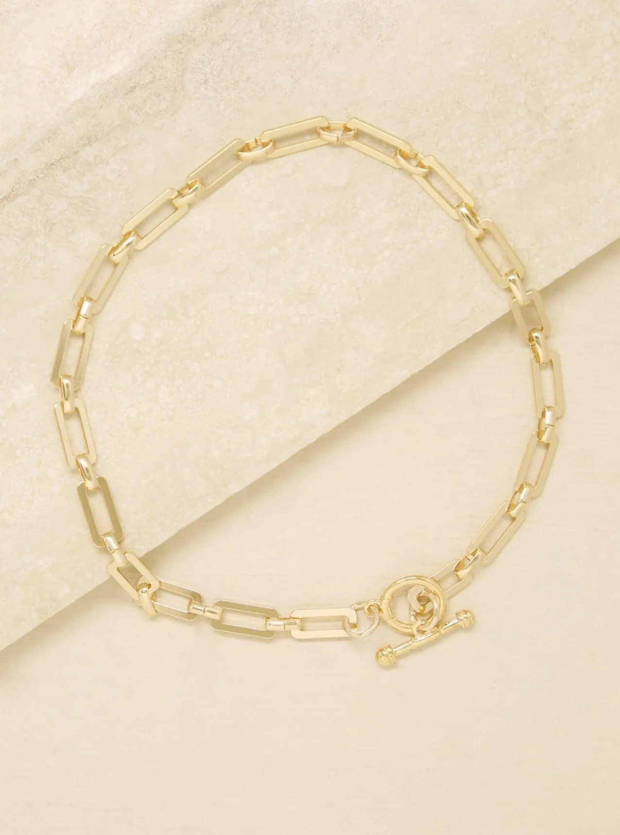 18k Flat Chain Necklace