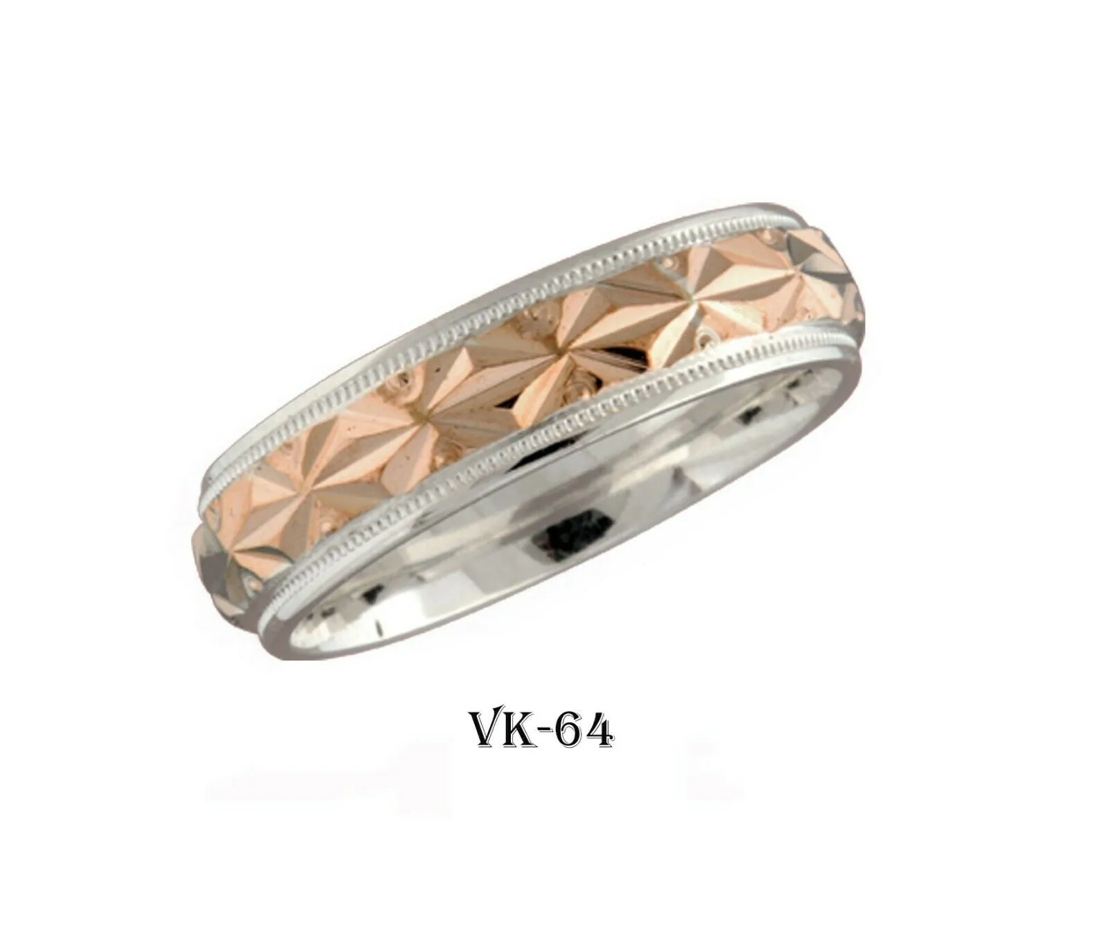 18k Gold Flat Band Ring for Women - Elegant Modern Style VK64v