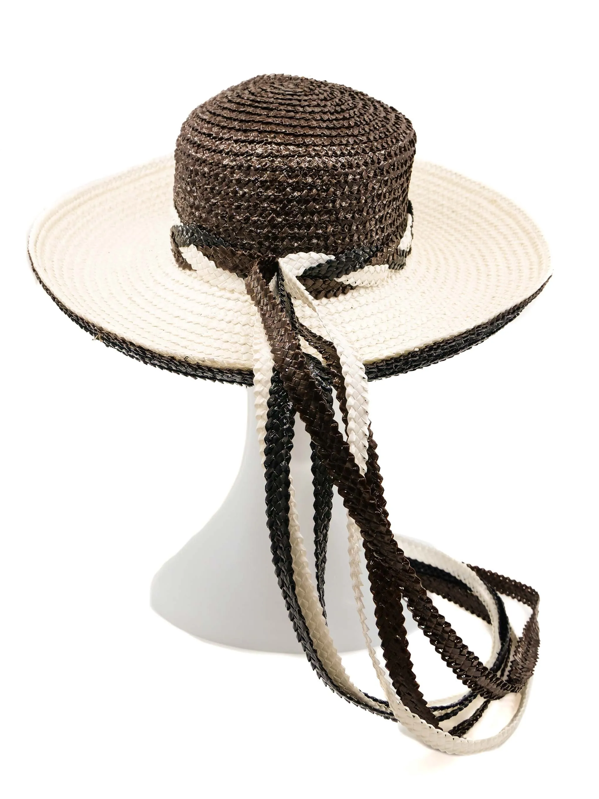 1960s Yves Saint Laurent Raffia Tassel Hat