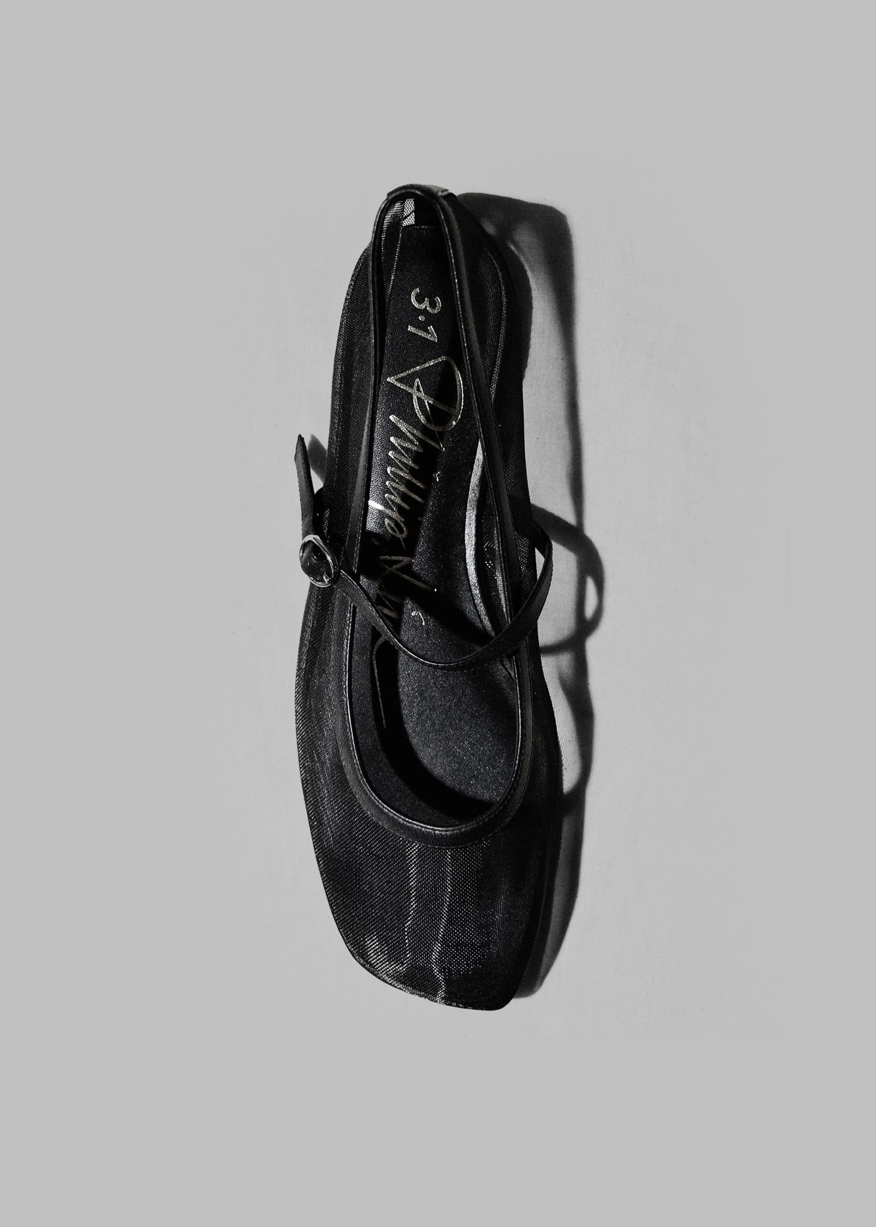 3.1 Phillip Lim ID Mesh Mary Jane Flat - Black