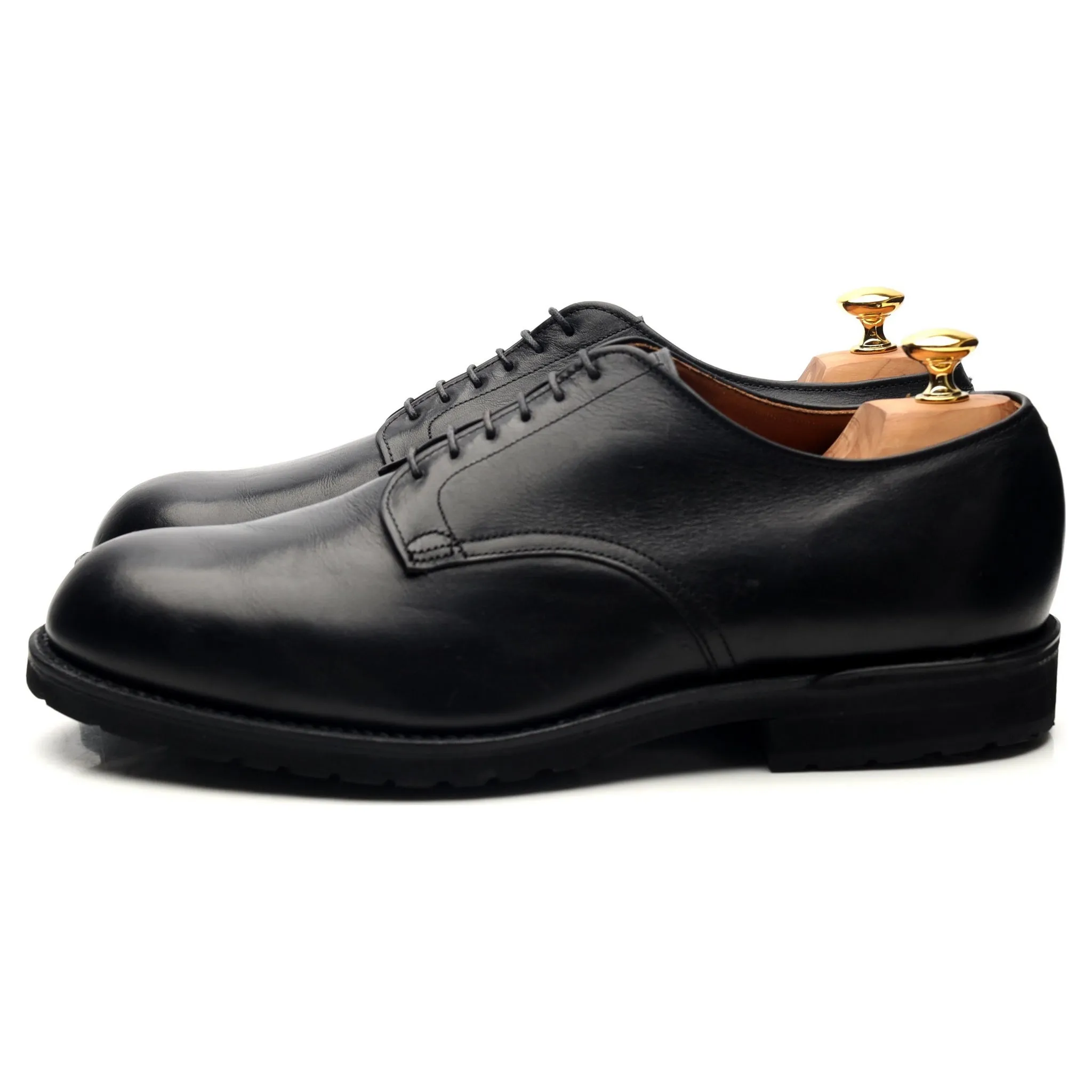 '343' Black Leather Derby UK 9.5 US 10 EEE