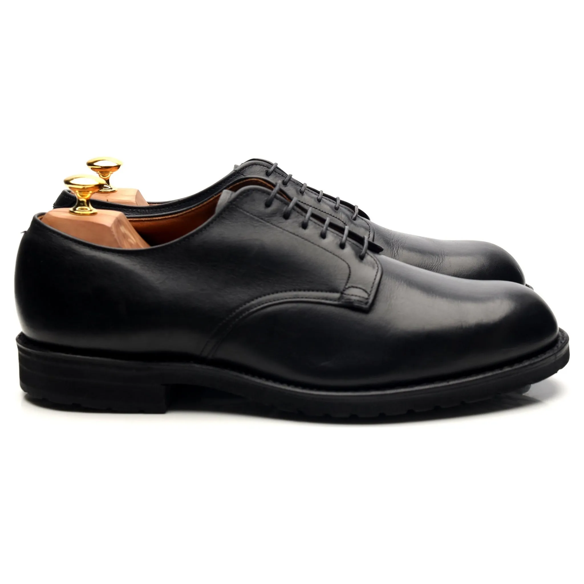 '343' Black Leather Derby UK 9.5 US 10 EEE