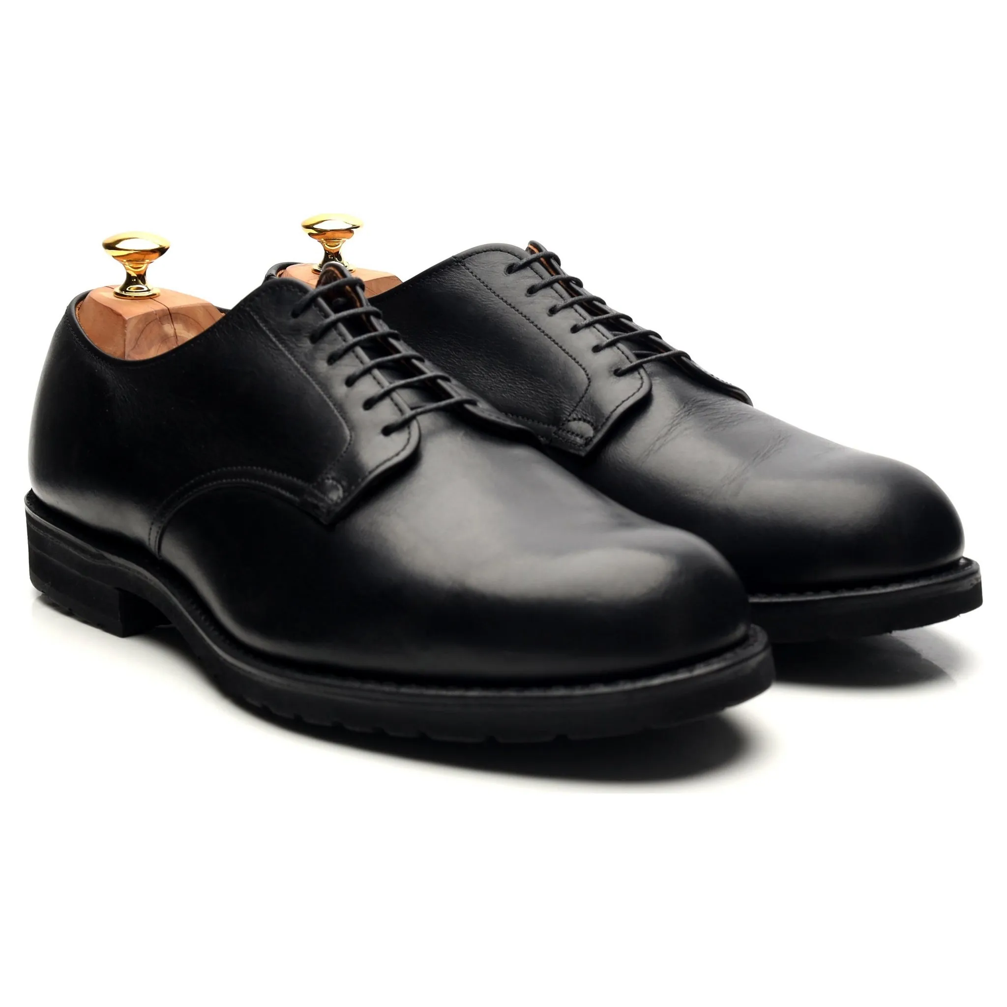 '343' Black Leather Derby UK 9.5 US 10 EEE