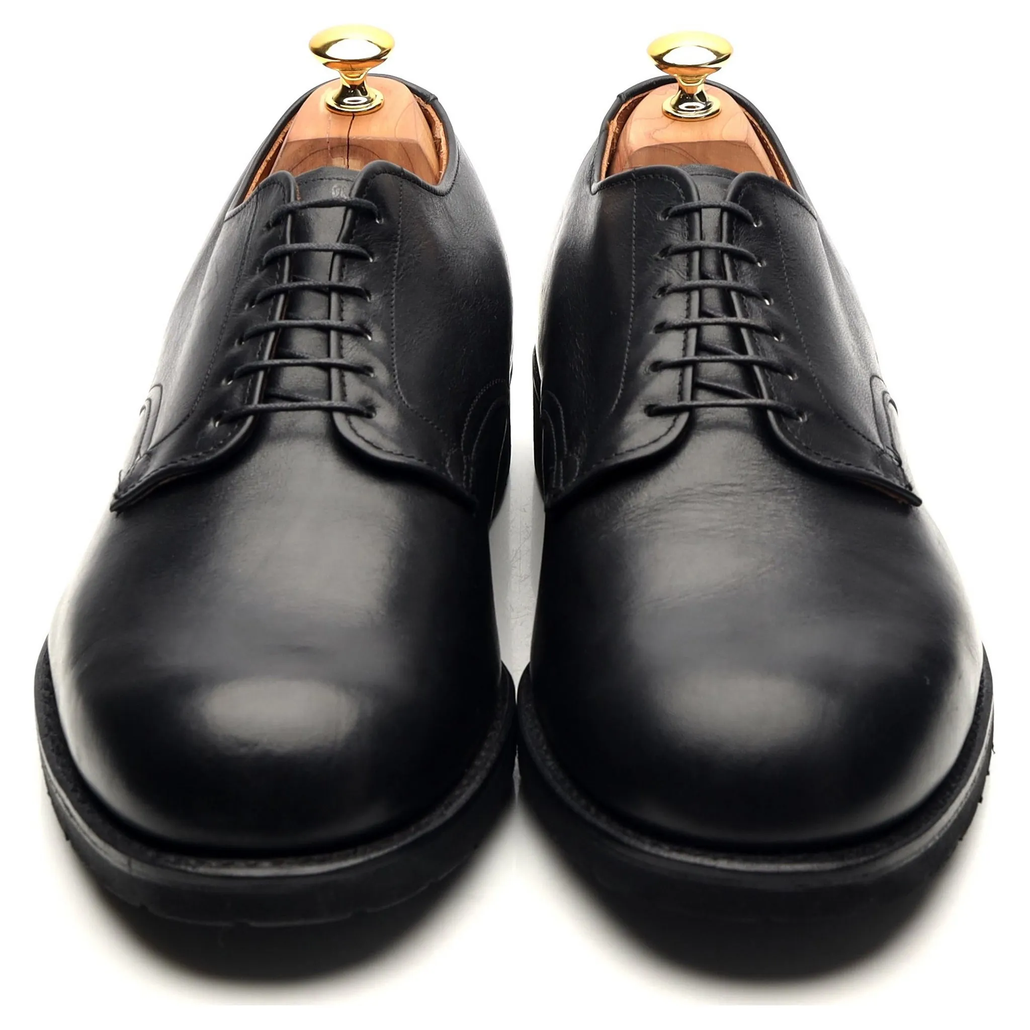 '343' Black Leather Derby UK 9.5 US 10 EEE