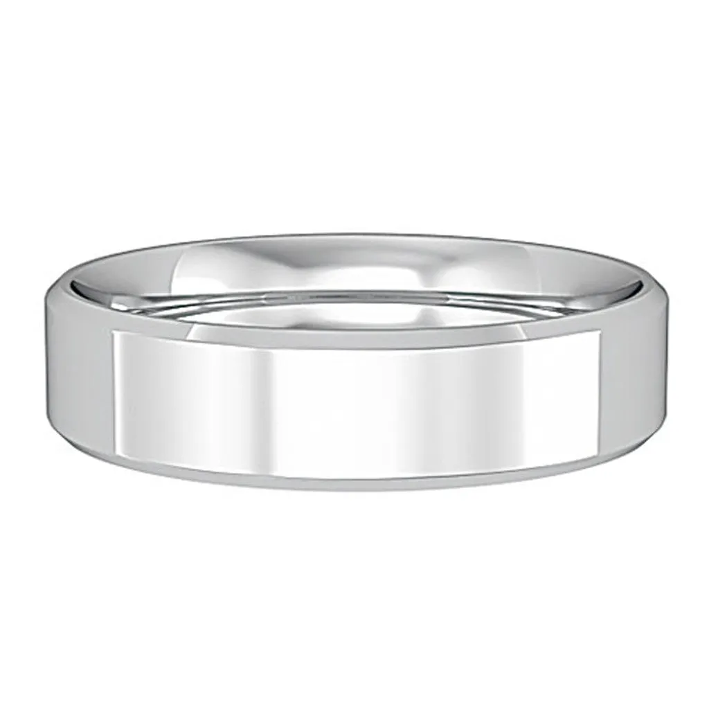 5mm Flat Court Bevel Edge Ring