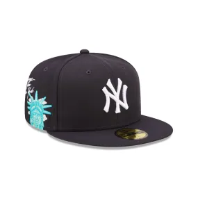 New York Yankees Navy Cloud Icon 59FIFTY Fitted Cap