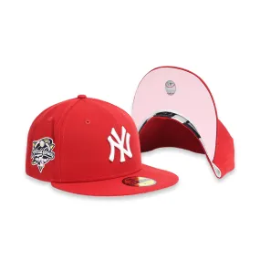 New York Yankees Red 00 WS 59FIFTY Fitted Cap