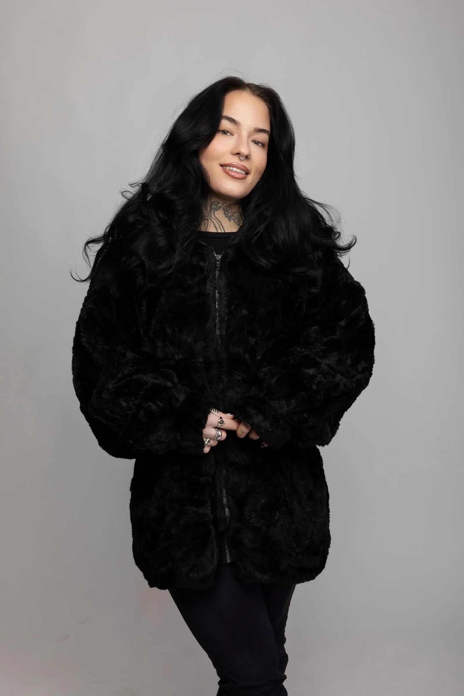 80's M/L Faux Fur Coat