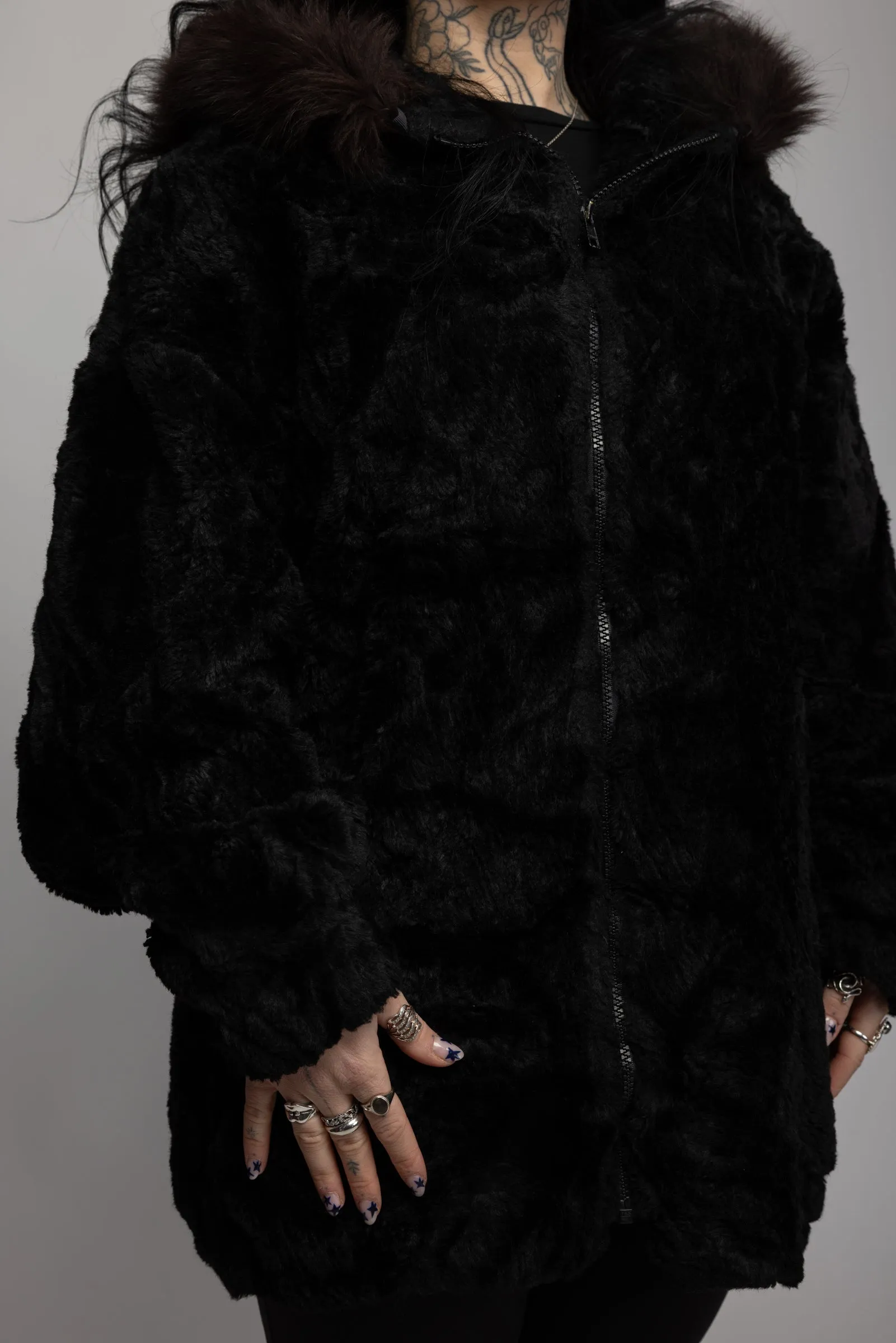 80's M/L Faux Fur Coat