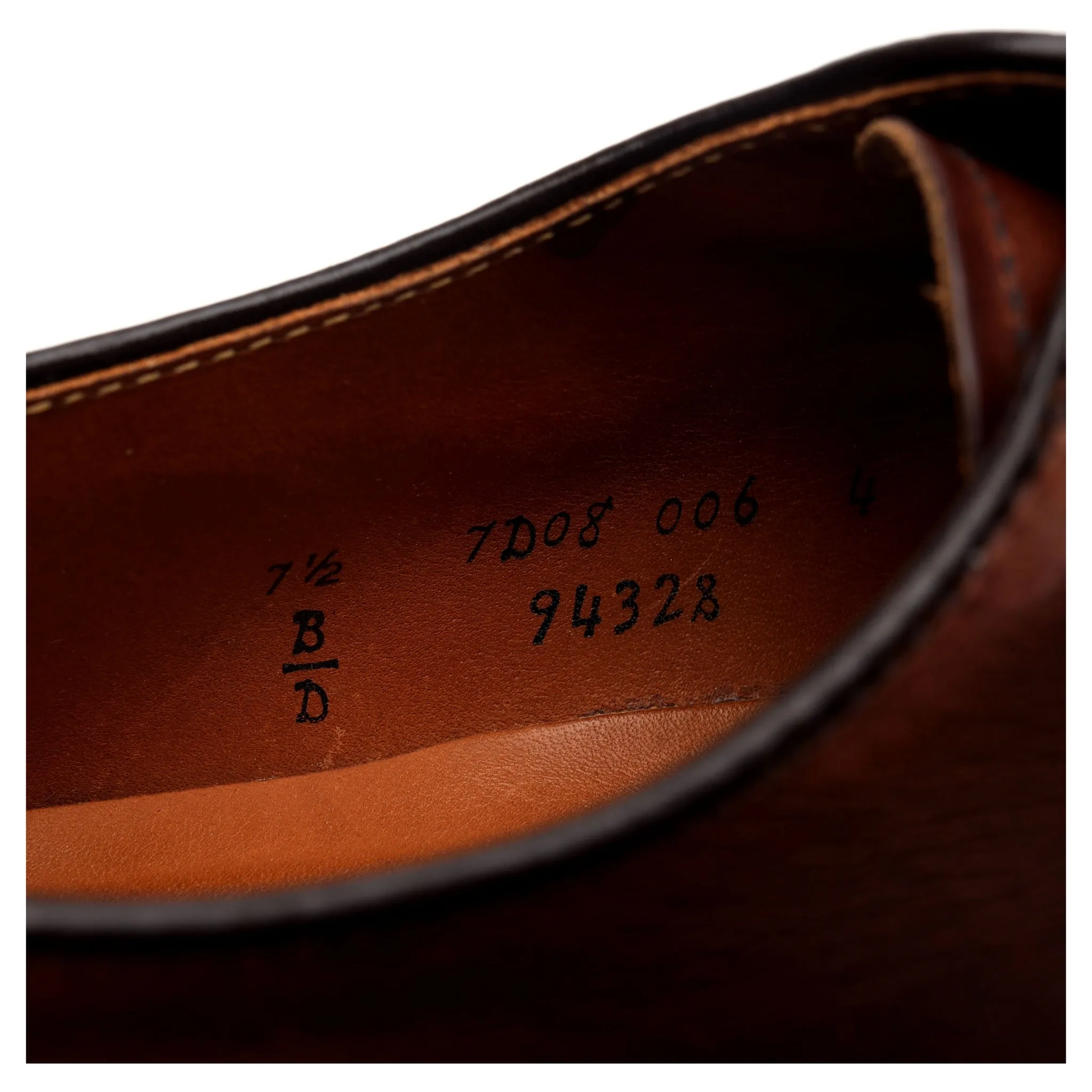 '9432S' Brown Leather Derby UK 7.5 US 8