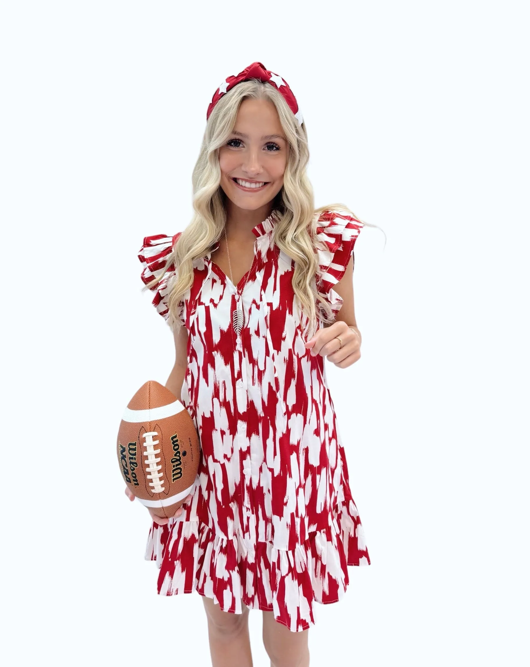 Abby Red White Dress