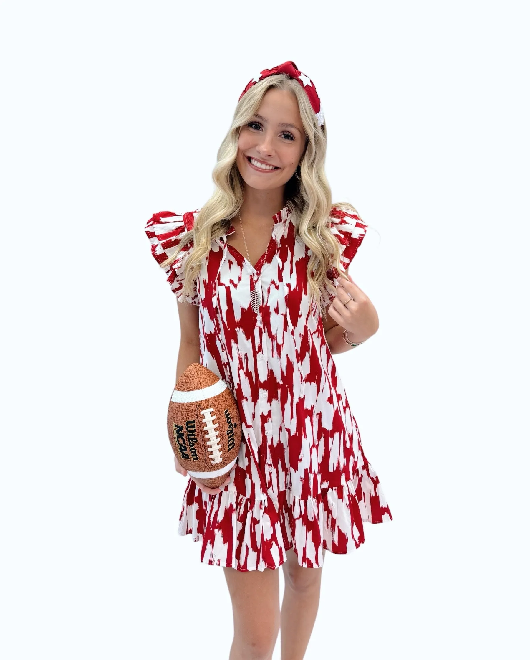 Abby Red White Dress