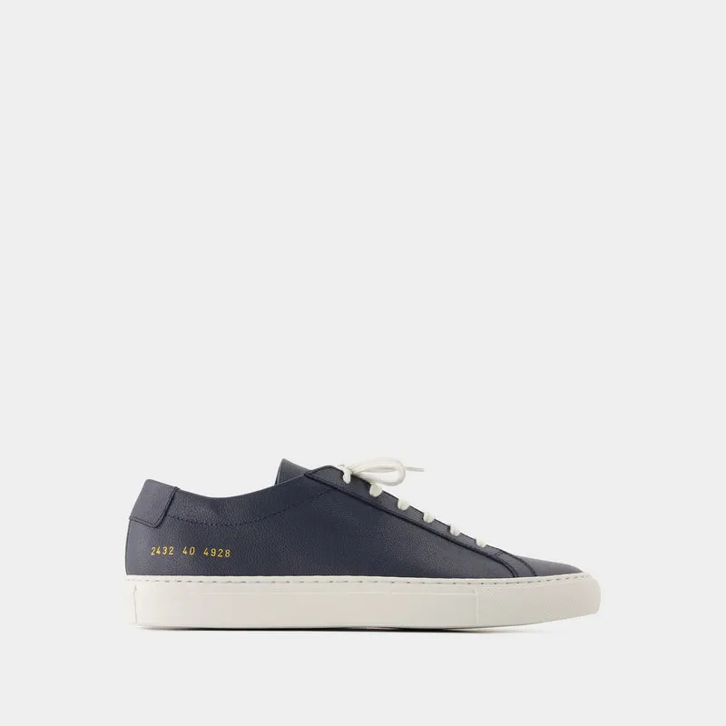 Achilles Contrast Bumpy Sneakers - COMMON PROJECTS - Leather - Blue