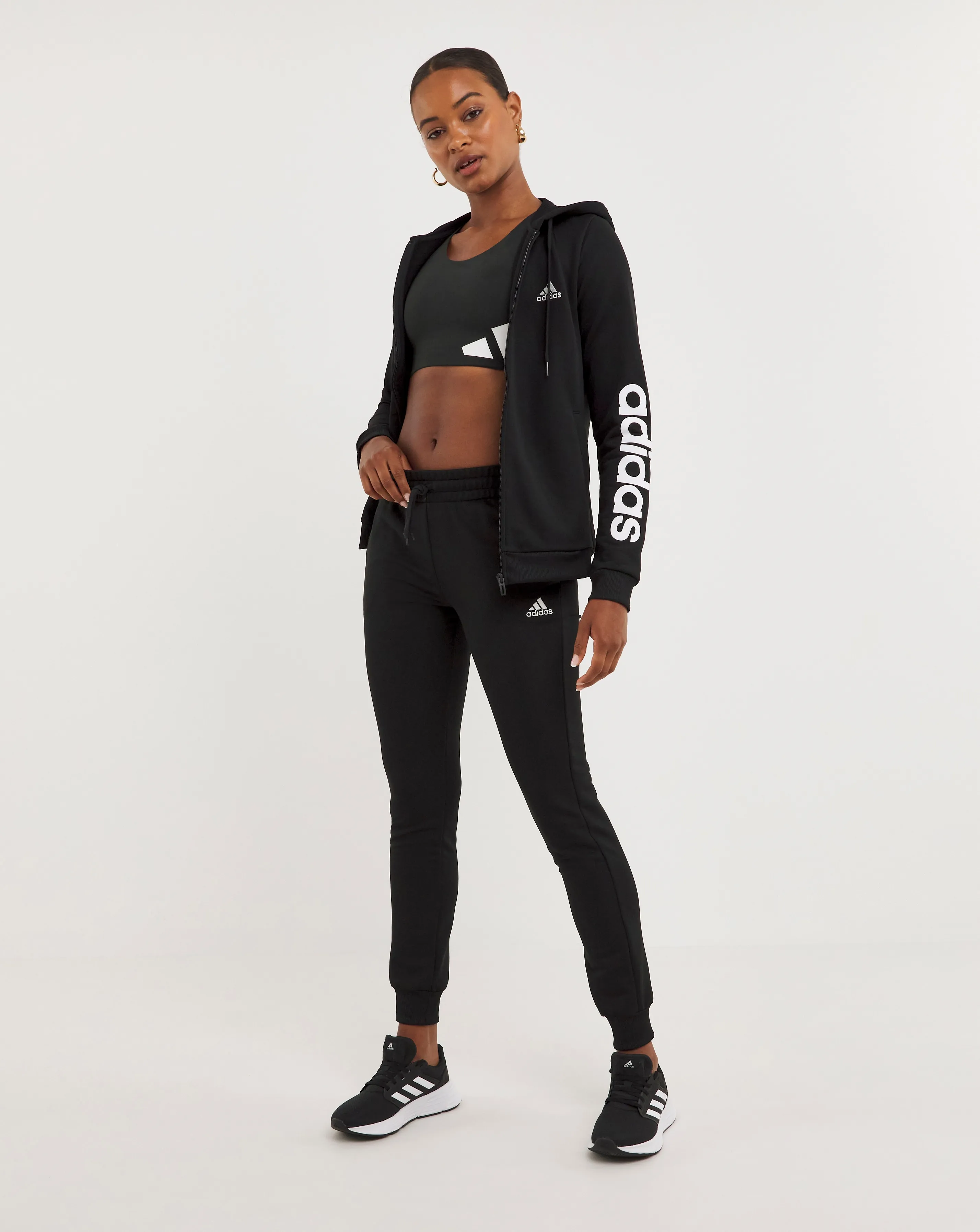 adidas Big Logo linear Tracksuit | Simply Be