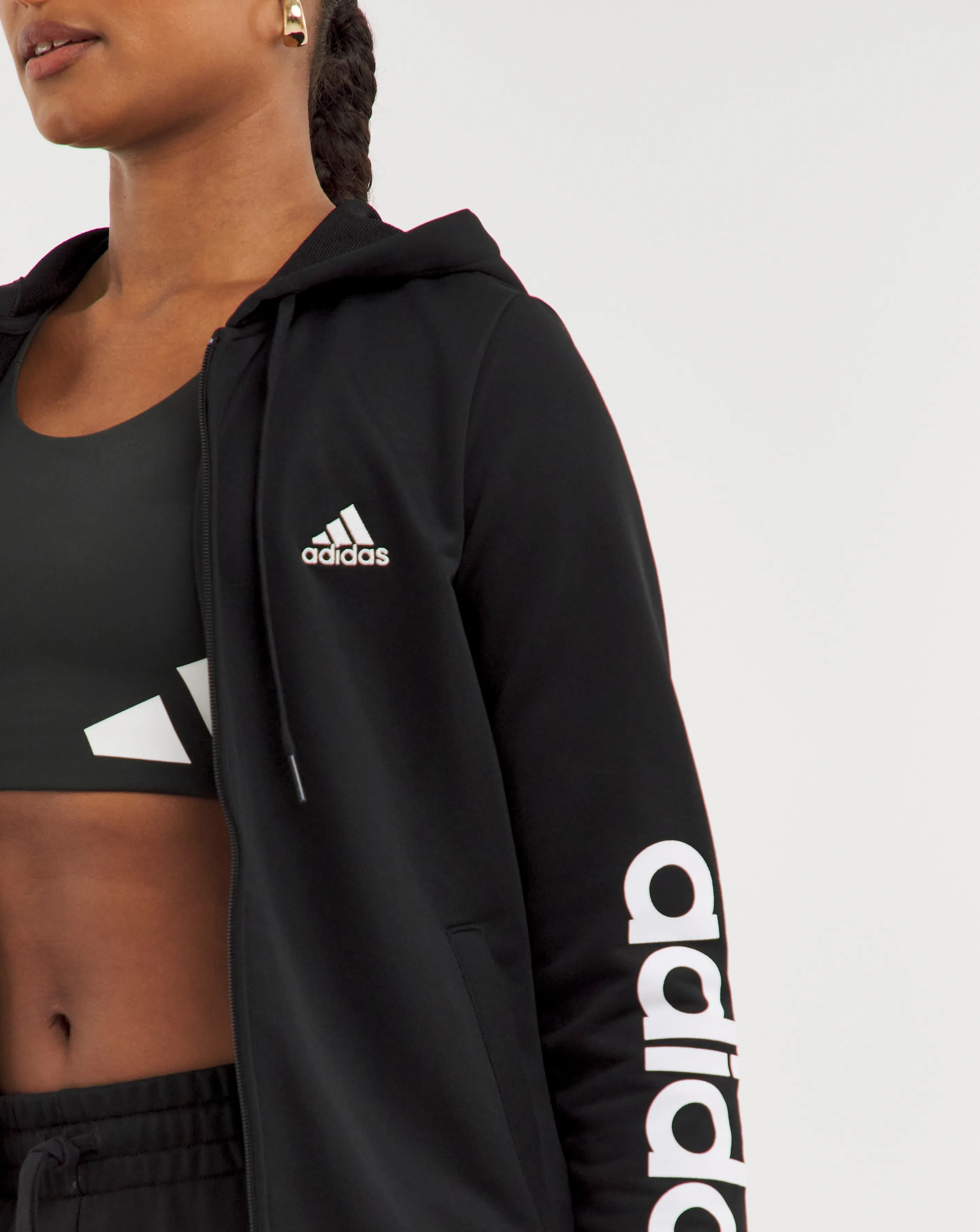 adidas Big Logo linear Tracksuit | Simply Be