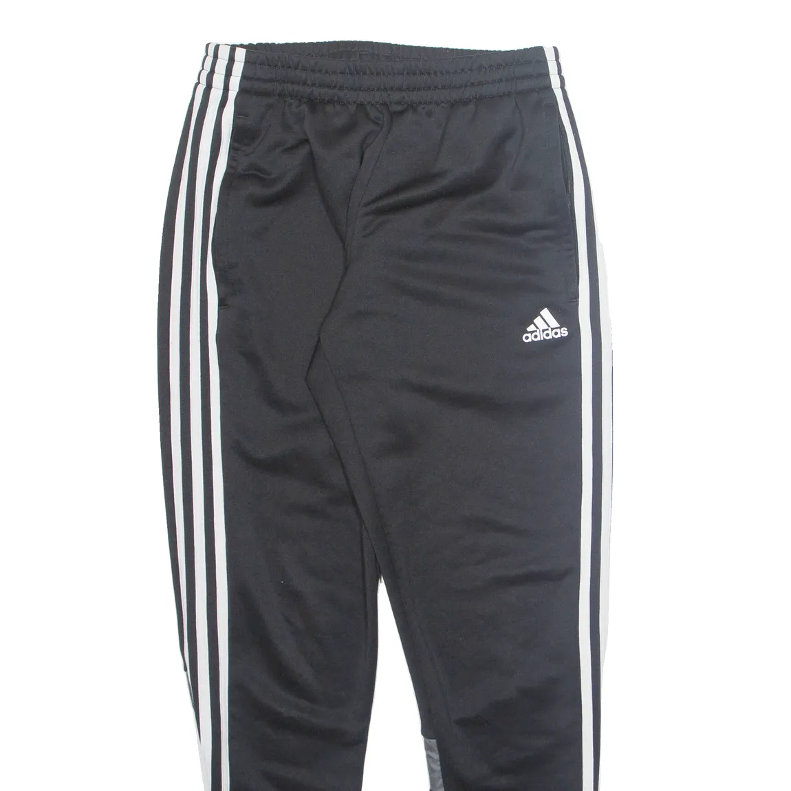 ADIDAS Mens Joggers Black Tapered S W26 L28