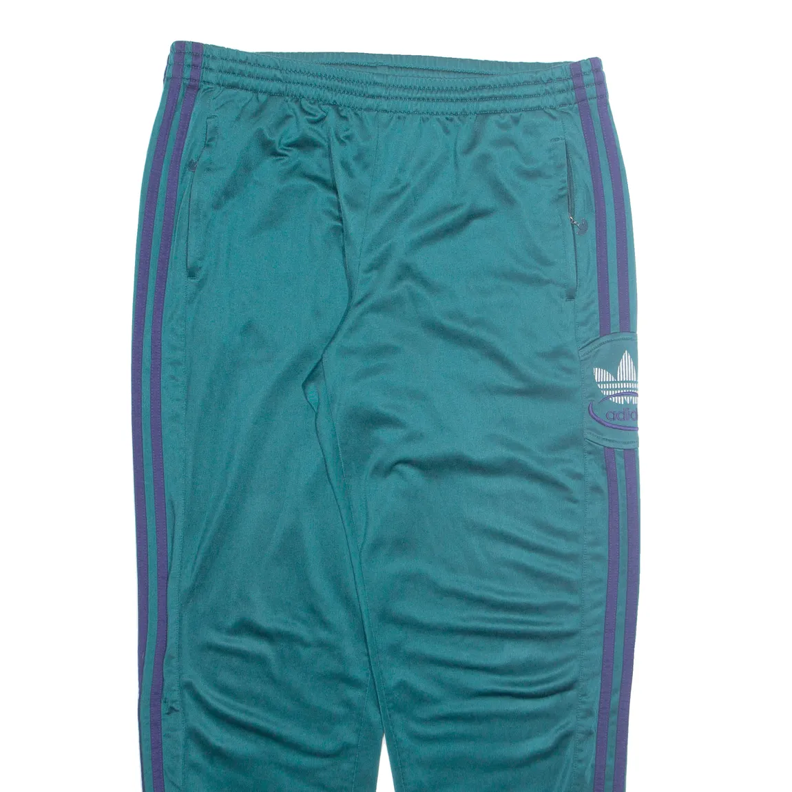 ADIDAS Mens Joggers Green Tapered L W34 L29