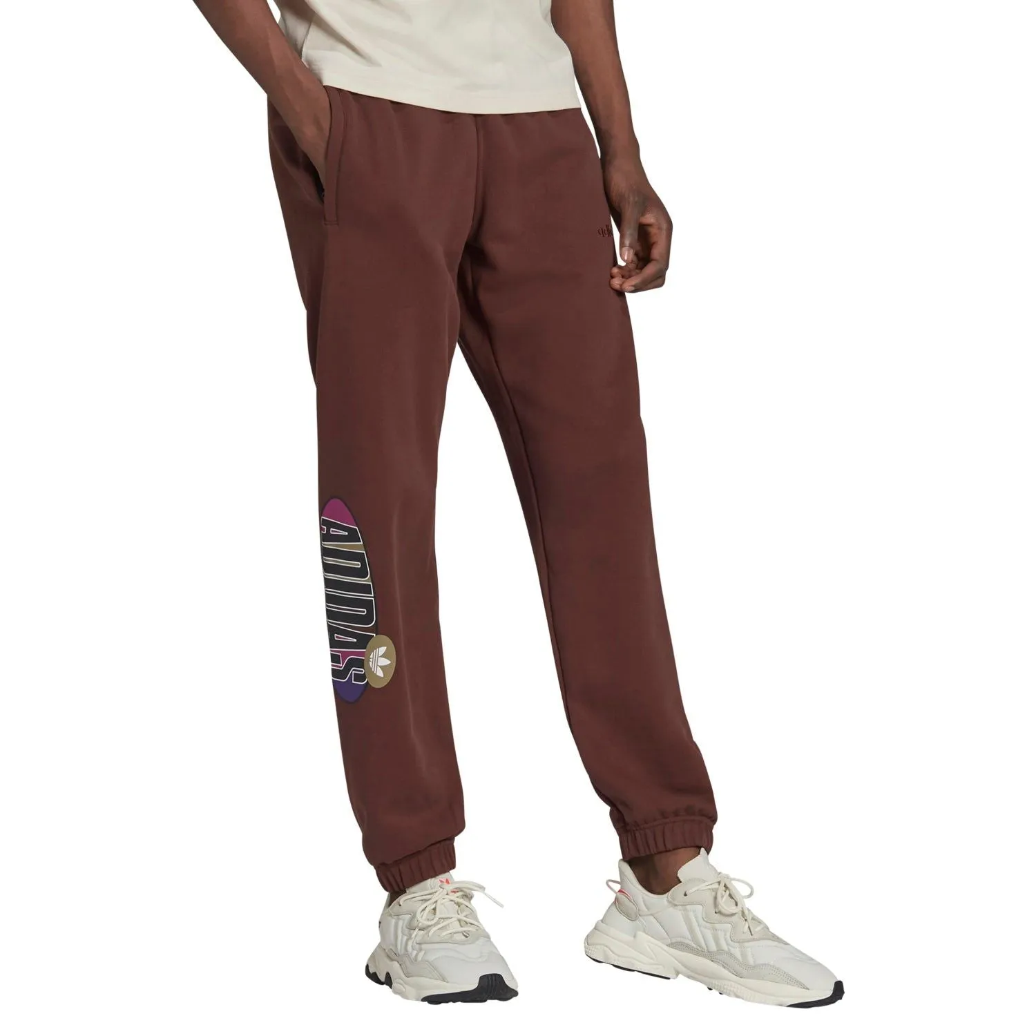 adidas Originals Trefoil A33 Joggers - Brown Auburn