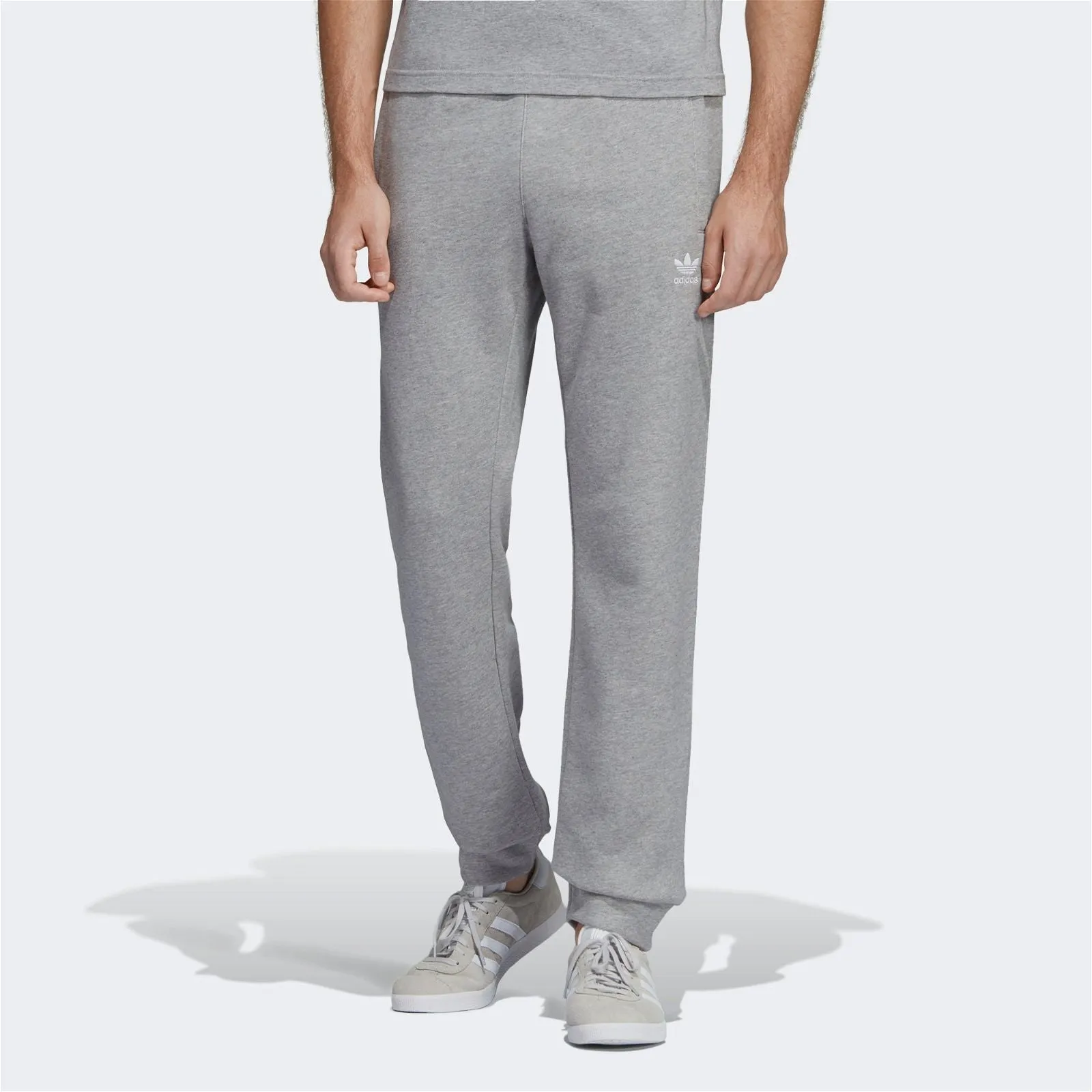 adidas Originals Trefoil Essentials Joggers - Medium Grey Heather