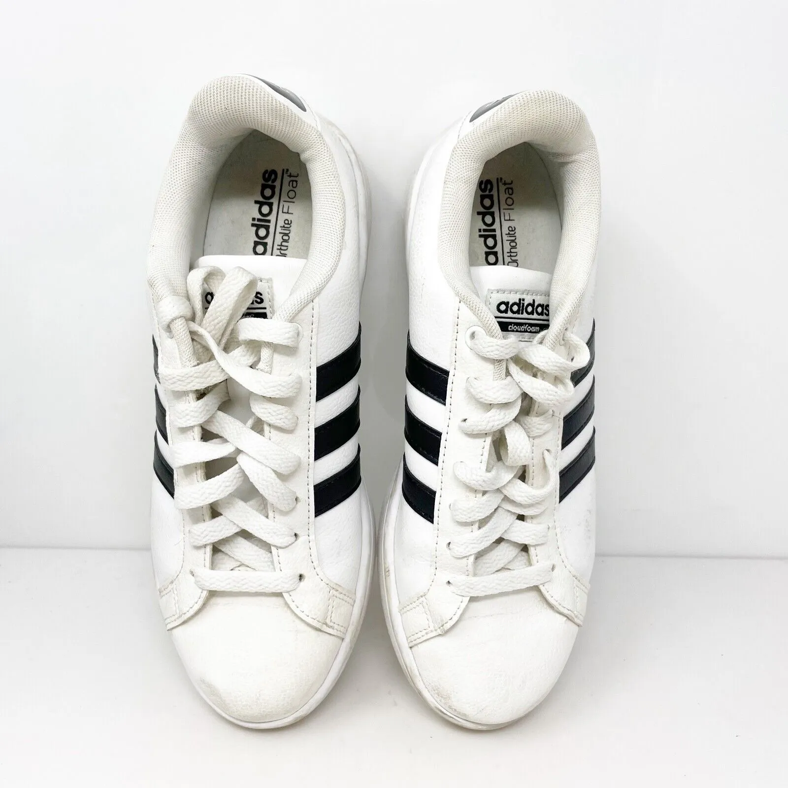 Adidas Womens Cloudfoam Advantage AW4287 White Casual Shoes Sneakers Size 7.5