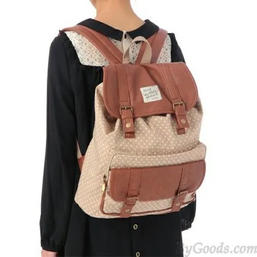 Adorable Polka Dot Pattern Casual Backpacks