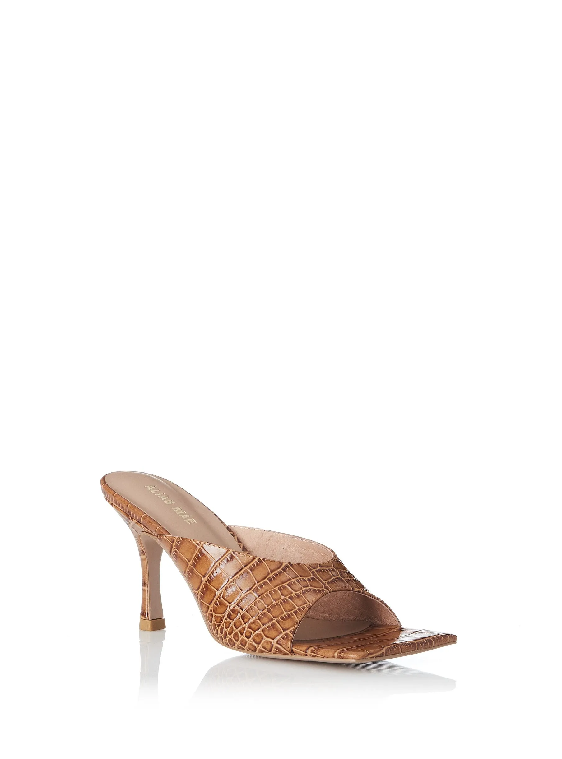 Alias Mae WOMENS FLYNN LEATHER HEELS - TAN