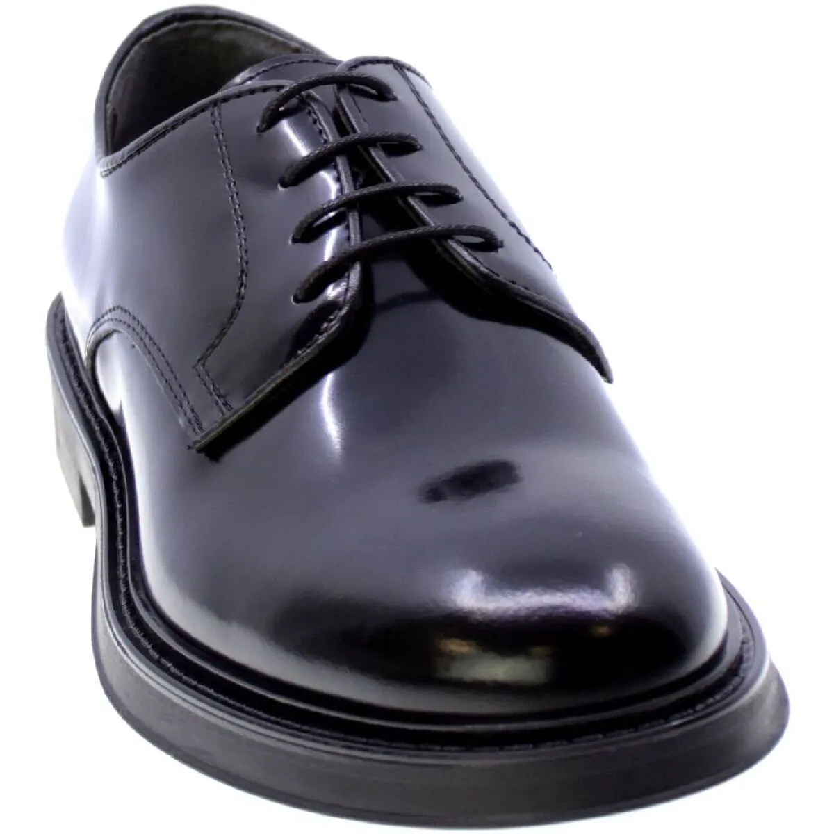 All.bassa Derby Uomo Nero 701/23 - Men's Low Derby Shoes Black 701/23