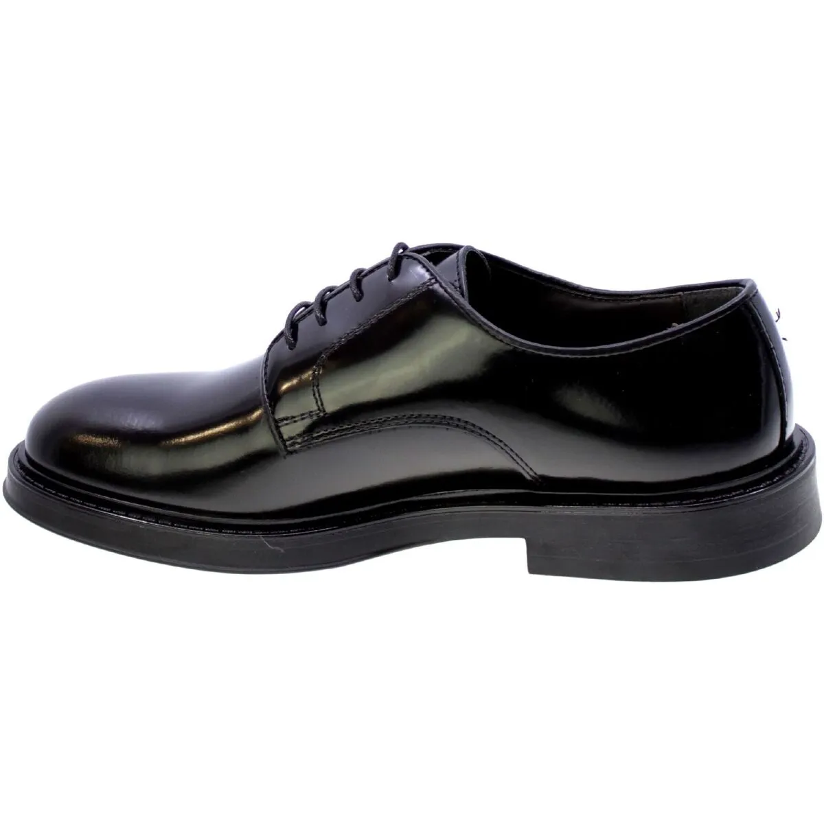 All.bassa Derby Uomo Nero 701/23 - Men's Low Derby Shoes Black 701/23