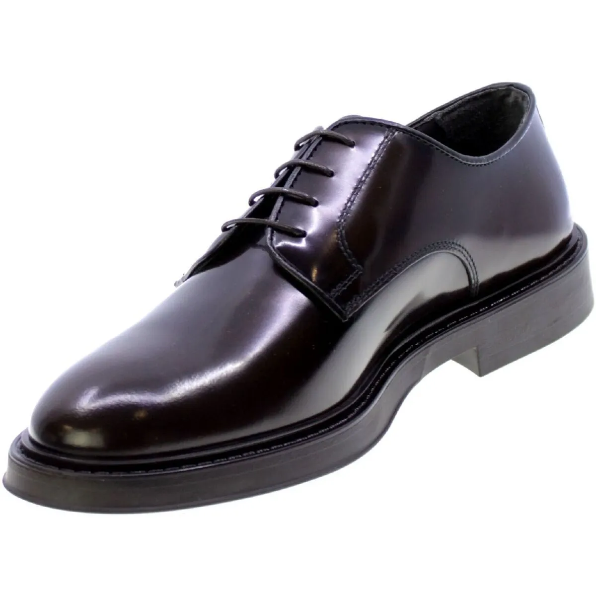 Brown Leather Derby Shoes for Men 701/23