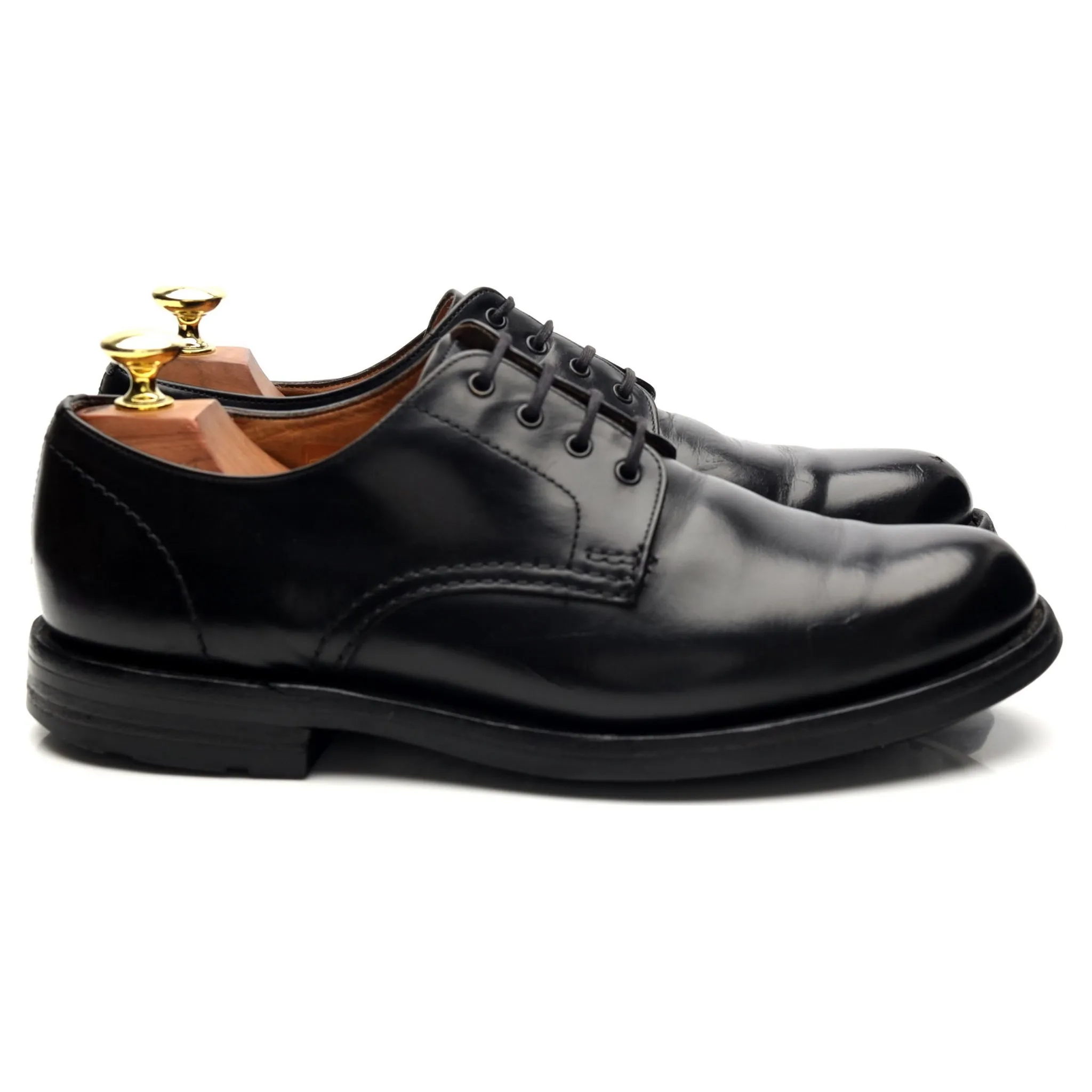 'Althorp' Black Leather Derby UK 7 F