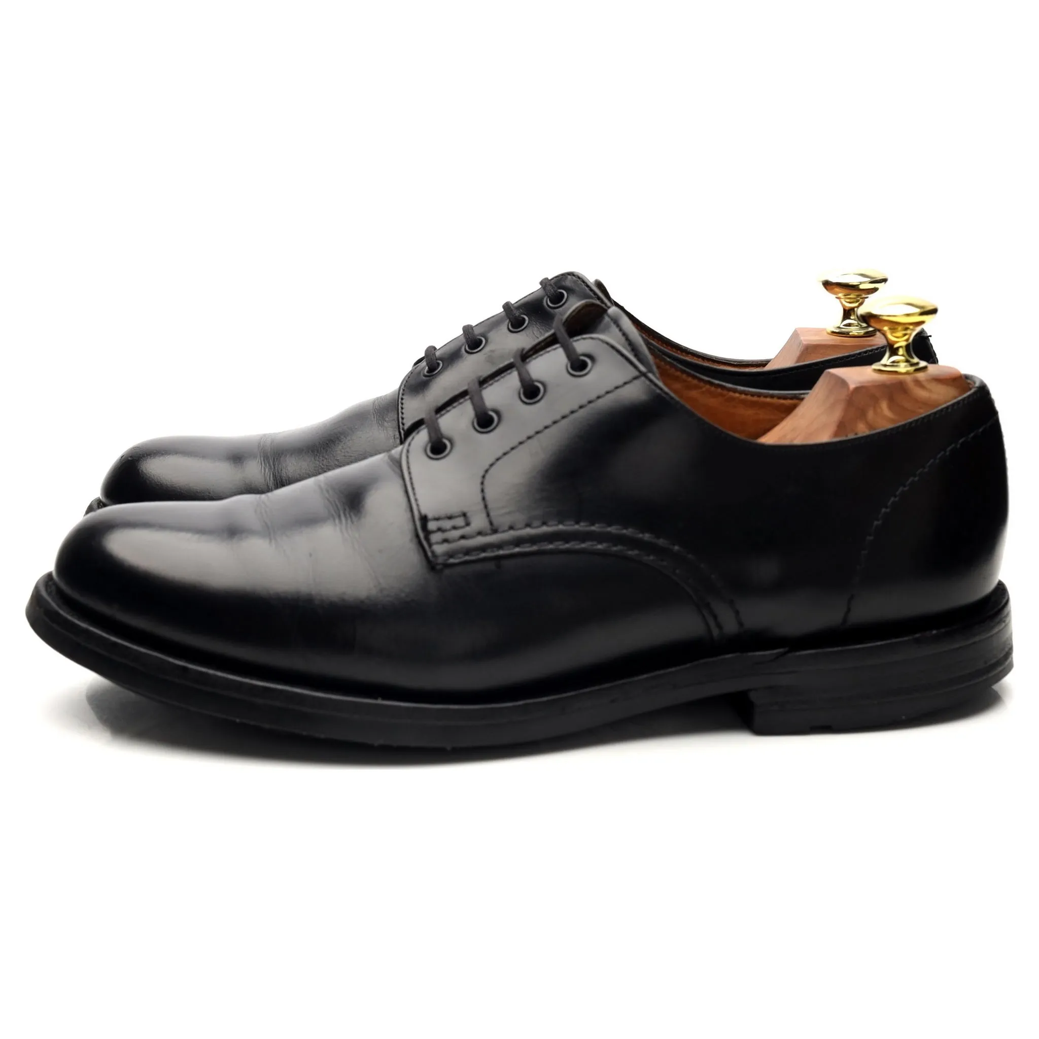 'Althorp' Black Leather Derby UK 7 F