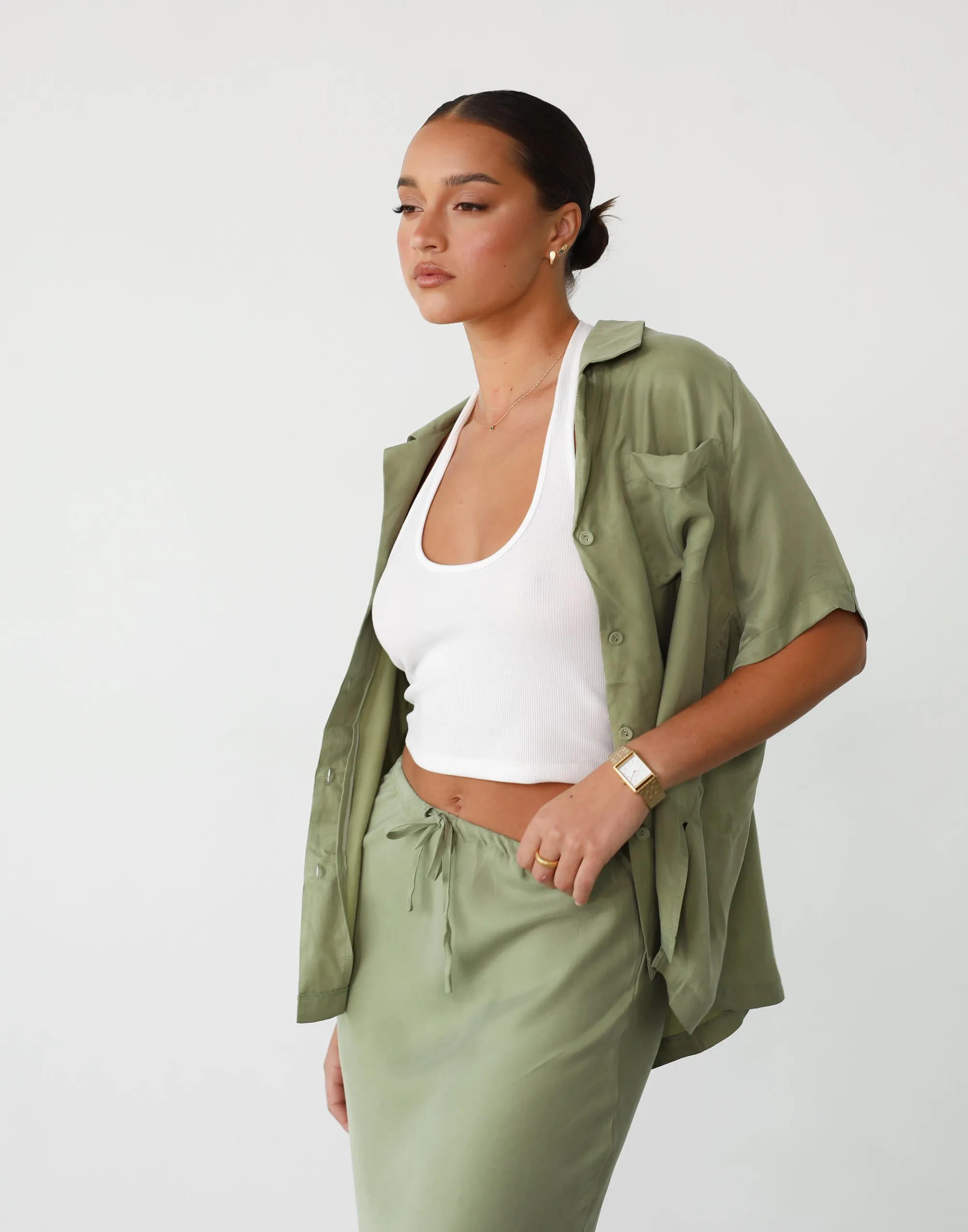 Pistachio Green Amalie Shirt