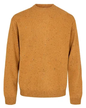 ANERKJENDT mustard yellow knit sweater