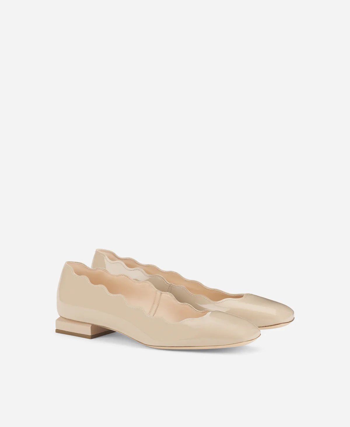 Angie L Wave Patent ballet flat