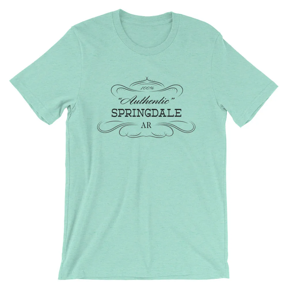 Arkansas Short-Sleeve Unisex T-Shirt City of Springdale AR - Authentic