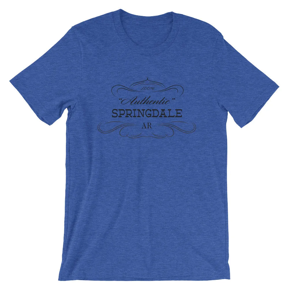 Arkansas Short-Sleeve Unisex T-Shirt City of Springdale AR - Authentic