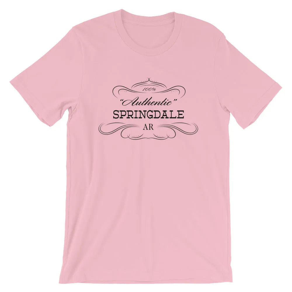 Arkansas Short-Sleeve Unisex T-Shirt City of Springdale AR - Authentic